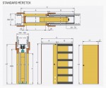 Ermetika Classic EvoKit egyszárnyú falban futó tolóajtó tokszerkezet tokborítást igénylő modell - gipszkarton falhoz 100/125 falvastagság - TÖBB méretben